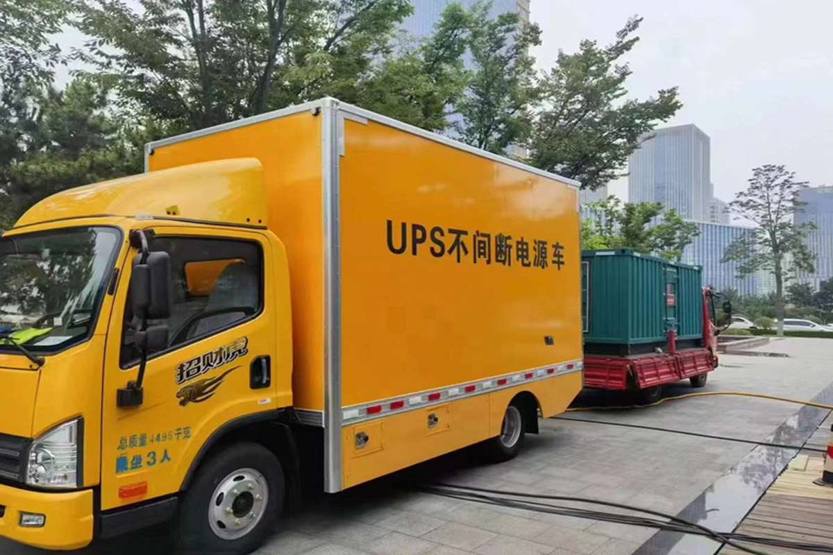 王五镇发电机租赁施工现场